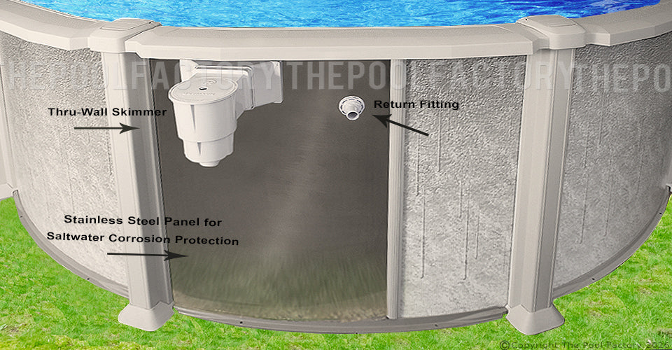 12'x18'x54" Saltwater 8000 Oval Pool