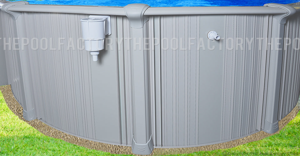 24'x54" Intrepid - Extruded Aluminum Round Pool With Interlocking Wall