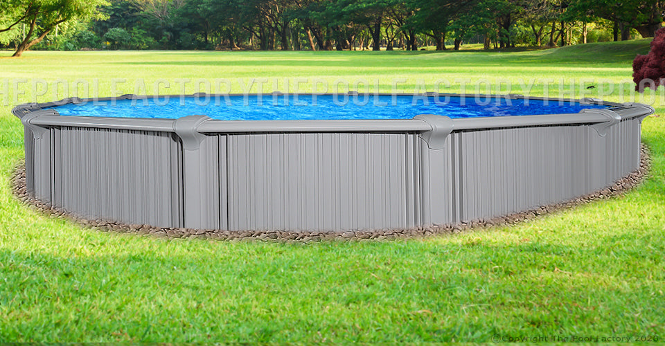 24'x54" Intrepid - Extruded Aluminum Round Pool With Interlocking Wall