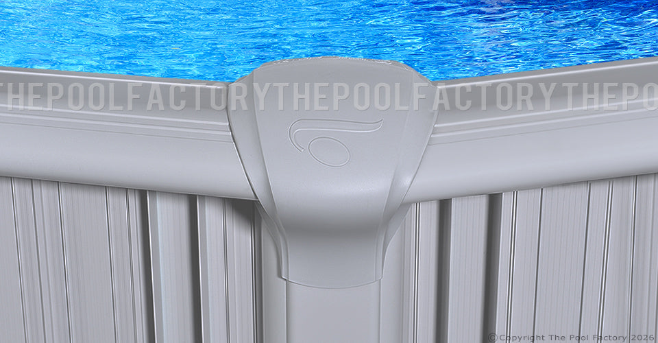 15'x24'x54" Intrepid - Extruded Aluminum Oval Pool With Interlocking Wall