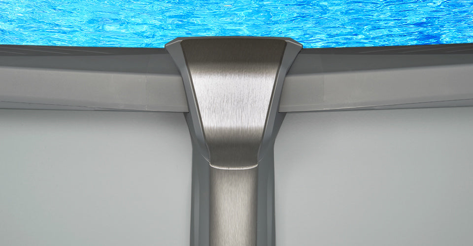18'x40'x54" Saltwater Aurora Oval Pool with Resin Wall