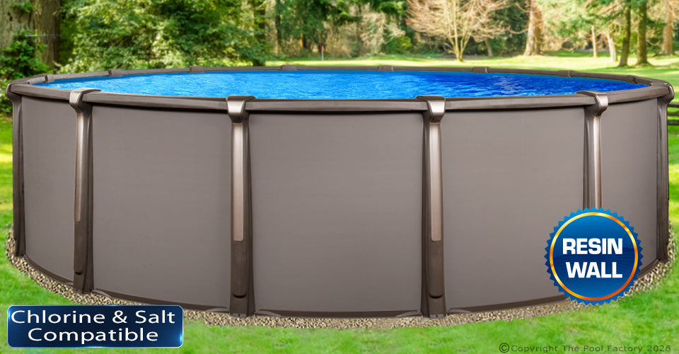 15'x54" Saltwater Defender Round Pool with Resin Wall