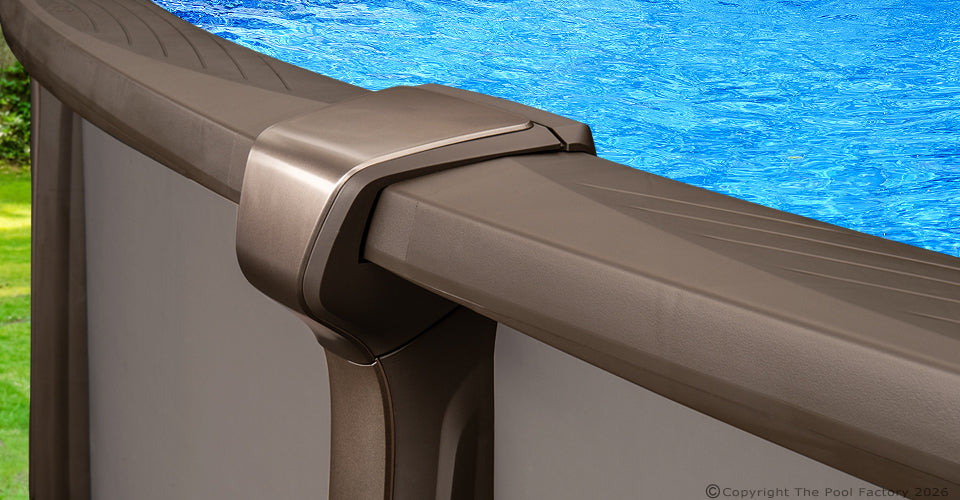 18'x33'x54" Saltwater Defender Oval Pool with Resin Wall