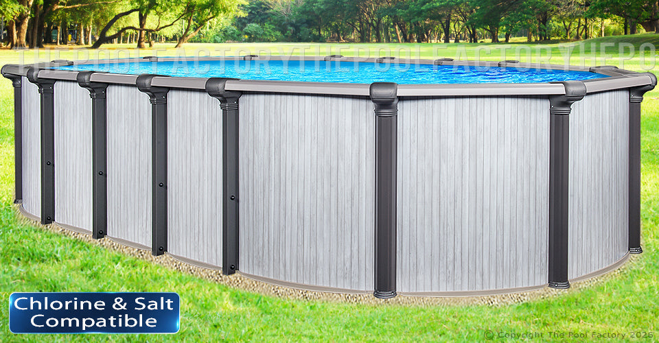 18'x33'x54" Saltwater Titan Oval Pool