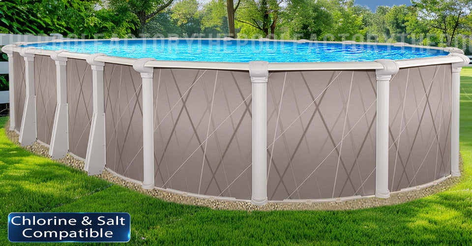 15'x30'x52" Saltwater 5000 Lazer Oval Pool